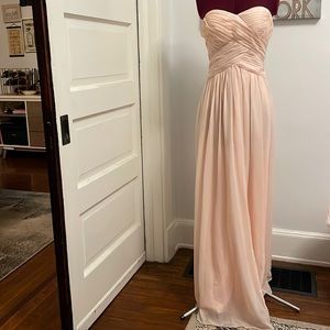Size 2 bridesmaids dress light pink